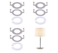 FREEBLOSS 3 Ensemble de Base de Selle de Lampe en Métal Robuste pour Lampes de Table et de Sol Adaptateur de Bague de Collier de Support D'Abat Jour Base Filetée Convient à la Plupart des Abat Jour