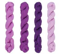FREEBLOSS 4 écheveau de Fil Sashiko 100 m X 4 couleurs Fil à Broder en Pur Coton Fils à Coudre Japonais Fournitures pour Kit de Quilting et de Broderie Pourpre