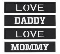 FREEBLOSS 4 patch Brodé à Crochets et Boucles pour Papa et Maman Patch Tactique Vigor pour Papa Patch Rectangulaire Brodé