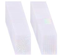 FREEBLOSS 50 feuille de Papier Autocollant Scintillant pour Machine à Fabriquer des Épingles Kit de Fournitures pour Machine à Fabriquer des Boutons 12 feuilles de Plastification Holographiques A4