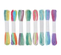 FREEBLOSS 8 écheveau de Fil Sashiko 100% coton 8 x 20 m (22 yards) Fils à Broder et à Quilter Japonais Fils Sashiko Colorés pour la Couture à la Main