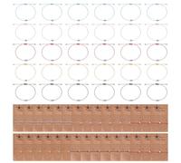 FREEBLOSS Bracelet D'Amitié Étoile avec Carte « Fais un Vœu » (30 bracelet Étoile à 11.8" cordons Ajustables et 30 cartes Incluses) Cadeau de Remerciement D'Équipe 5 couleurs