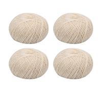 FREEBLOSS Fil à Broder Sashiko 4 m 4 x 150% coton Blanc 100 brins pour Couture à la Main
