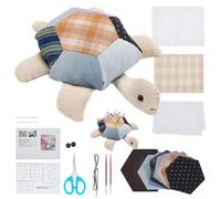 FREEBLOSS Kit de Coussin à Épingles en Patchwork de Tortue Kit de Patchwork à Faire Soi Même Kit de Couture de Patchwork Coussin à Épingles en Patchwork Fait à la Main Coussin