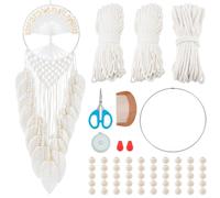 FREEBLOSS Kit de Macramé Arbre de Vie pour Débutants Tapisserie Murale en Macramé à Faire Soi Même avec Instructions Décoration Bohème pour Salon Ou Chambre.