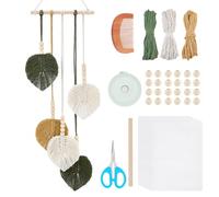 FREEBLOSS Kit de Suspension Murale en Macramé à Faire Soi Même Style Bohème Tapisserie Murale en Macramé Faite Main pour la Décoration de la Maison Chambre Ou Salon avec Instructions