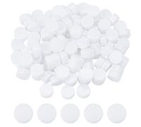 FREEBLOSS Lot de 120 boules de hochet rondes blanches pour réparation de boîtes à hochet, marionnettes, poupées, 2,2 cm