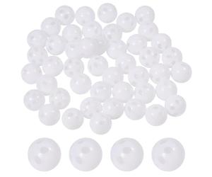 FREEBLOSS Lot de 60 boules de hochet blanches pour réparation de boîtes à hochet, 2,4 cm