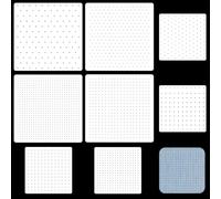 FREEBLOSS Lot de 8 pochoirs Sashiko en PET pour matelassage à la main, modèles de broderie, 2 tailles 22 cm/14 cm