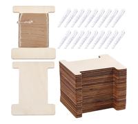 FREEBLOSS Organisateur de Rangement en Bois pour Rubans avec 120 pinces Support pour Bobines de Fil à Broder et Autres Fils à Broder Idéal pour la Couture et les Loisirs Créatifs.
