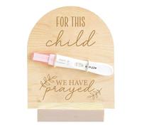 FREEBLOSS Panneau D'Annonce de Grossesse en Bois Annonce de Grossesse pour Papa Idées de Révélation de Bébé pour Mari Salut Papa Test de Grossesse Souvenir Panneau en Bois pour Nouveau Papa pour Cet
