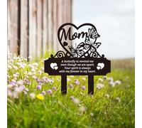 FREEBLOSS Pierres Tombales Commémoratives pour Maman Décorations de Cimetière pour Tombe Cadeaux Commémoratifs pour la Perte d'une Mère Décorations de Jardin pour Cimetière Plaques Commémoratives