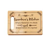 FREEBLOSS Planche à découper en bois Planche à découper gravée Planche à découper en bois personnalisée Cadeau pour grand-mère Bloc à découper en bois gravé Planche à découper en bois gravée