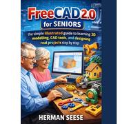 FreeCAD 2.0 For Seniors: The Simple Illustrated Guide to Learning 3D Modeling, CAD Tools, and Designing Real Projects Step by Step