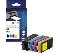 freecolor Cartouche HP 903XL color BK/C/M/Y remanufactured - Recyclée - Compatible