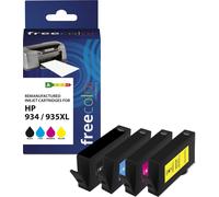 Freecolor K10356F7 Freecolor Patrone HP 934XL color BK/C/M/Y remanufactured