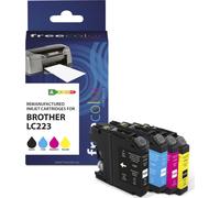 Freecolor K10388F7 Freecolor Patrone Brother LC223 Multiplack BK/C/M/Y remanufactured