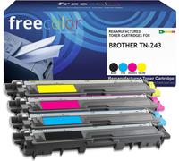 freecolor Toner Brother TN-243 B/C/M/Y remanufactured - Recyclé - Compatible
