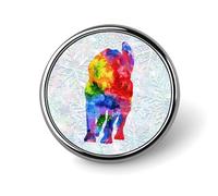 Freecustom Lot d'épingles colorées en forme de chien Bull Terrier sur le thème des animaux pour jeans, chiots, pin's classiques pour propriétaires de chiens, pour sac à dos, vestes, vêtements