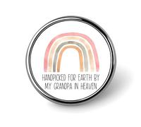 Freecustom Lot d'épingles en émail triées à la main par My Grandpa In Heaven pour sacs à dos, révélation de grossesse, annonce de naissance, badges, chapeaux, sacs pour femmes, Set of 5