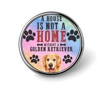 Freecustom Pin's en forme de chien « A House Is Not A Home Without A Leonberger » - Cadeau idéal pour les sacs à dos, sacs, chapeaux, vêtements, Set of 3