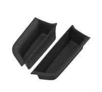 Freed 2024 Lot de 2 boîtes de rangement imperméables en silicone pour porte de voiture, bac de rangement antidérapant pour intérieur de voiture, poche flexible sans espace pour les objets essentiels