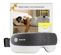 Freed Mind 3 Masseur pour les yeux et masque de sommeil Bluetooth avec sac de rangement en daim, soulagement des migraines, relaxation, soulagement du stress