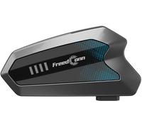 FreedConn Hero - Interphone sans fil Bluetooth pour moto - Système de communication pour 6 personnes - 1 600 m de distance - Paire de 30 heures d'appel - Partage de musique - Étanchéité IP67 - Noir