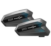 FreedConn Hero Lot de 2 interphones Bluetooth sans fil pour moto, 6 personnes, distance de 1 600 mètres, paire à une touche, 30 heures d'appel, partage de musique, étanchéité IP67