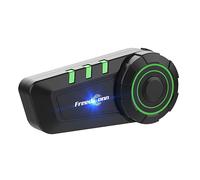 FreedConn KY Casque de moto Bluetooth avec haut-parleurs 5.2 Filaire Automatique Appel Voix Musique Contrôle IP65 Étanche Compatible avec tous les casques Accessoires