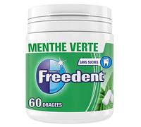 FREEDENT Chewing-gum sans sucre – menthe verte – boîte de 60 dragées