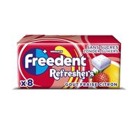 Freedent Refresher Fraise Citron Handypack de 8 cubes 18 g