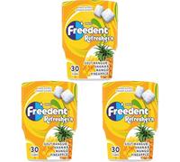 FREEDENT Refreshers Chewing-gum Mangue Ananas - Boîte de 30 amandes sucrées - 67 g (Lot de 3)