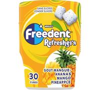 FREEDENT Refreshers Chewing-gum Mangue Ananas - Boîte de 30 dragées sans sucres - 67 g