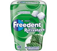 FREEDENT REFRESHERS Chewing-gum Menthe Verte Sans Sucre Boîte 30 Dragées