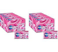 FREEDENT REFRESHERS - Chewing Gum Sans Sucre - Goût Bubble Menthe - 24 Paquet de 8 Dragées - Grand Format 96 Dragées