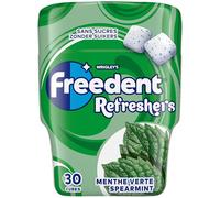 FREEDENT REFRESHERS - Chewing Gum Sans Sucre - Goût Menthe Verte - 1 Boîte de 30 Dragées - Grand Format 30 Dragées
