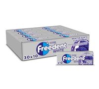 FREEDENT WHITE - Chewing-Gum Menthe Forte - Sans Sucres - Grand format - 30 x 10 dragées - 420g