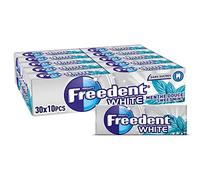 FREEDENT WHITE Chewing Gum Sans Sucre Menthe Douce 30 Paquets 300 Dragées