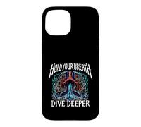 Freediver Scuba Hold Your Breath Dive Deeper Coque pour iPhone 15
