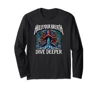 Freediver Scuba Hold Your Breath Dive Deeper Manche Longue