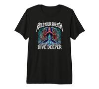 Freediver Scuba Hold Your Breath Dive Deeper T-Shirt Haut de Gamme