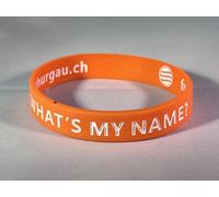 Freediving Bracelet en Silicone - Orange - I AM Okay - Wait, What's My Name?