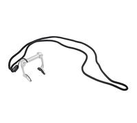 Freediving Nose Clip Nez Liquides avec Sangle de Plongée Anti-Grimped Débutant Entraînement Plastique Silicone 17G (Argent)