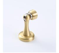 FREEDL Butée de Porte Murale Magnétique Or, Laiton Butée de Porte Aimantée avec Vis pour Fixation Murale ou au Sol, Bloque Porte Magnétique Solide pour Maison, Bureau, Hôtel
