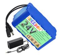 FREEDOH Batterie au Lithium 24 V de Remplacement, 24 V, 2,5 Ah, 3 Ah, 6 Ah, 9 Ah, 12 Ah, 15 Ah, 20 Ah, 25 Ah, 30 Ah, 35 Ah, avec Chargeur,24v20ah