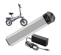 FREEDOH Batterie au Lithium 48 V de Remplacement avec Chargeur | Batterie 48V pour vélo électrique, batterie au lithium, avec poignée, verrou de sécurité et boîtier en alliage d'aluminium