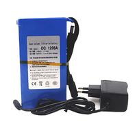 FREEDOH Batterie Au Lithium Polymère 12V 9,8Ah Batterie Li Polymère-ION Rechargeable avec Chargeur 2A pour Haut-parleurs Bandes Lumineuses LED Lampes De Pêche Surveillance