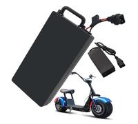FREEDOH Batterie de Scooter électrique 48 V 60 V Li-ION 10 Ah 12 Ah 15,6 Ah 20 Ah 23 Ah avec Chargeur pour kit de Conversion Moteur 0-1400 W,48v12ah