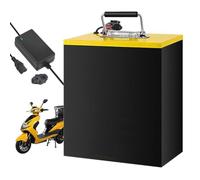 FREEDOH Batterie LiFePO4 pour Tricycle électrique 48 V, 60 V, 72 V, 20 Ah, 30 Ah, 50 Ah, pour Moteur 0 à 3 600 W, avec Chargeur,72v20ah